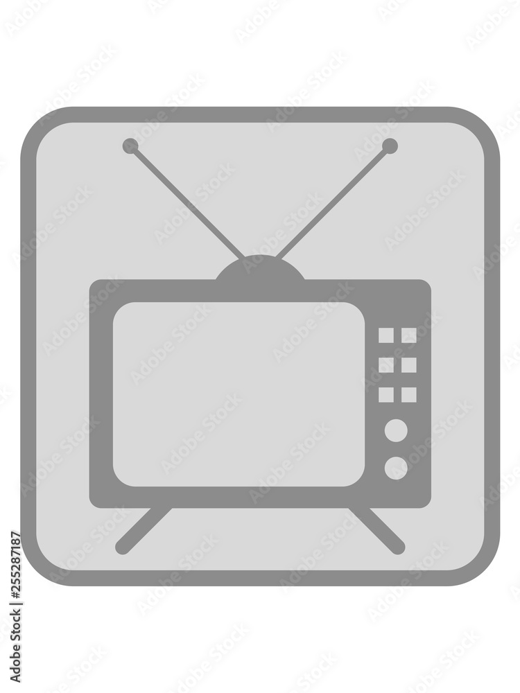 button fernseher tv bildschirm sehen schauen gucken video alt retro antennen röhrenfernseher pictogramm logo design programm button fernseher tv bildschirm sehen schauen gucken video alt retro antennen röhrenfernseher pictogramm logo design programm