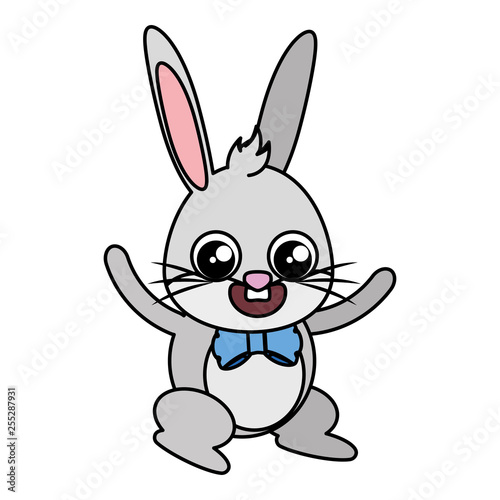 beautiful rabbit easter character