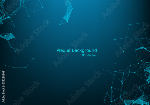 Abstract polygonal space low poly dark background with connecting dots and lines. Connection structure. Futuristic polygonal background. Triangular business wallpaper.
