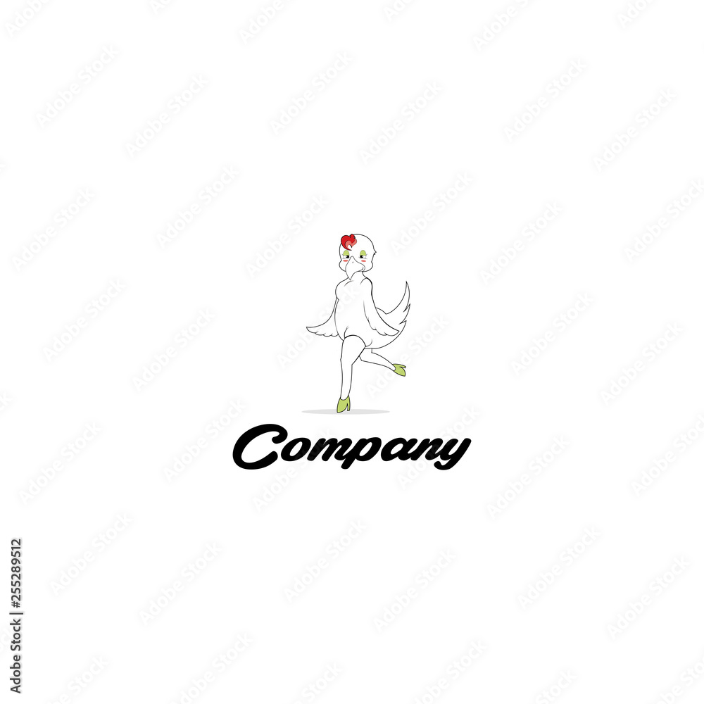 Beauty Duck Vector Creative Logo Design