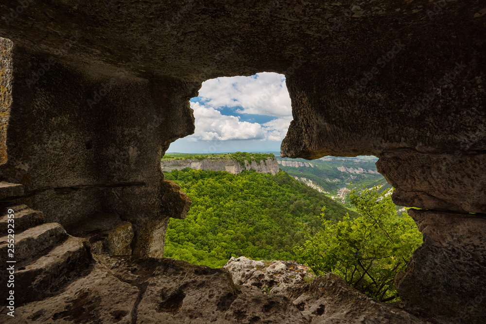  Mountain Gate. Ancient Cave City Mangup-Kale, Crimea. 