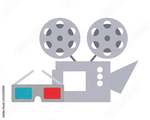 cinema projector and cinema glasses