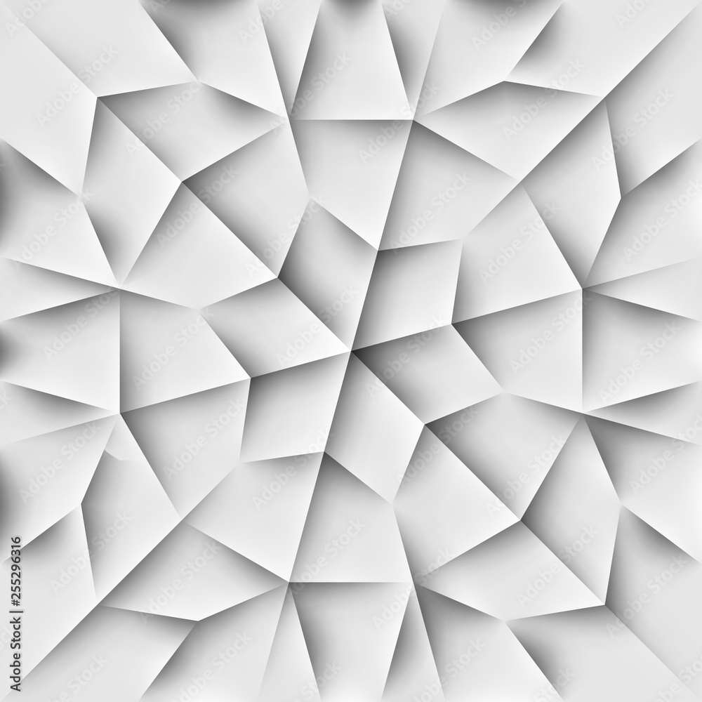 Seamless islam pattern with geometric tiled cells made from shadows and lights in origami style Seamless islam pattern with geometric tiled cells made from shadows and lights in origami style