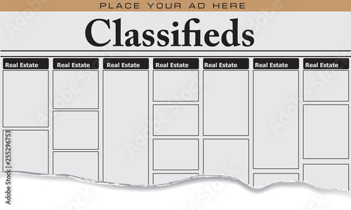 Newspaper classifieds Real Estate