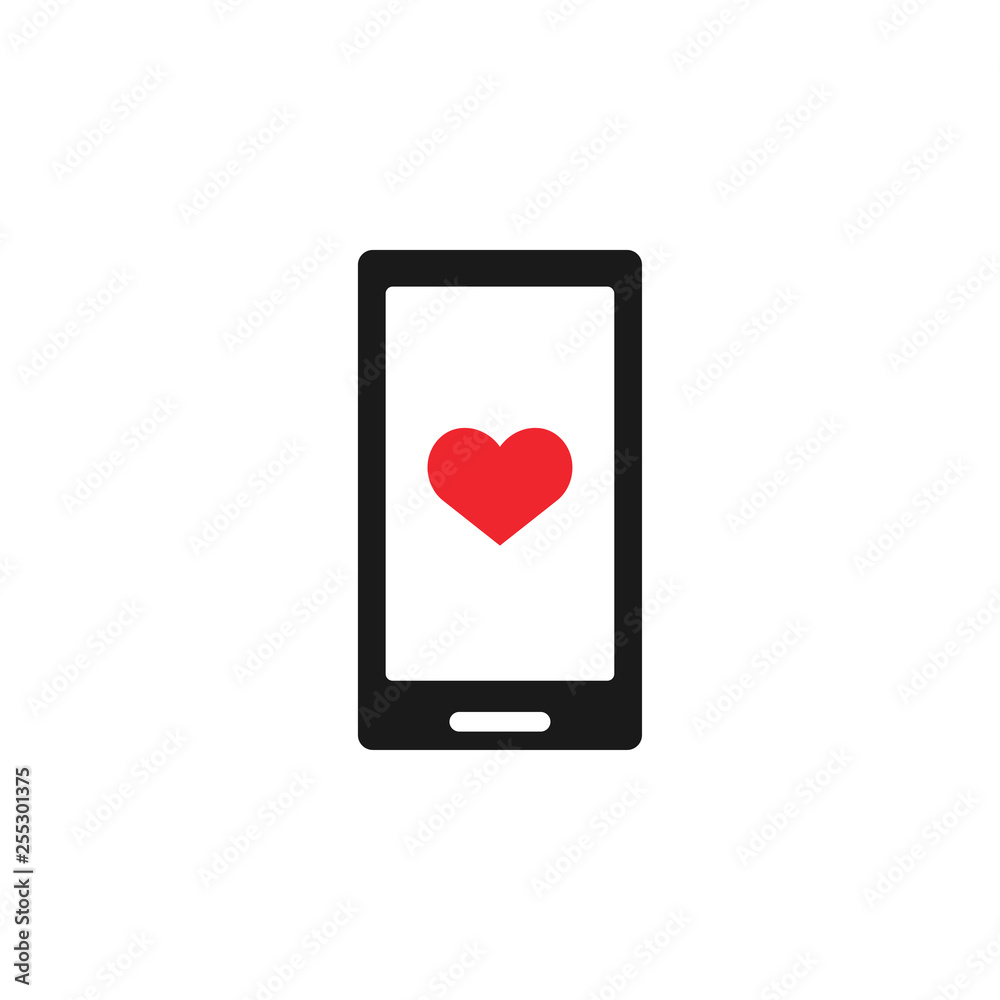 Online dating icon design template vector isolated Online dating icon design template vector isolated