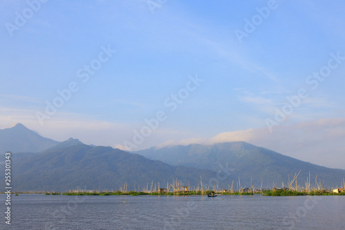 Rawapening Lake at Ambarawa Semarang Central Java Indonesia photo
