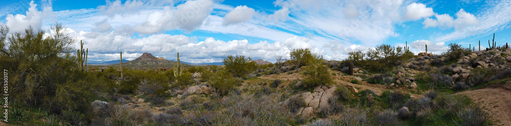 Panorama of Brown's Ranch in Scottsdale Arizona