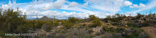 Panorama of Brown's Ranch in Scottsdale Arizona