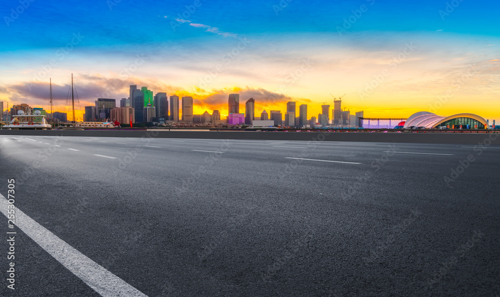 Urban Road, Highway and Construction Skyline..