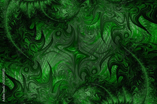 Abstract emerald green jungle textured background photo