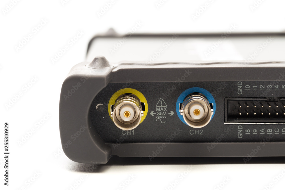 BNC input connector of digital signal oscilloscope BNC input connector of digital signal oscilloscope