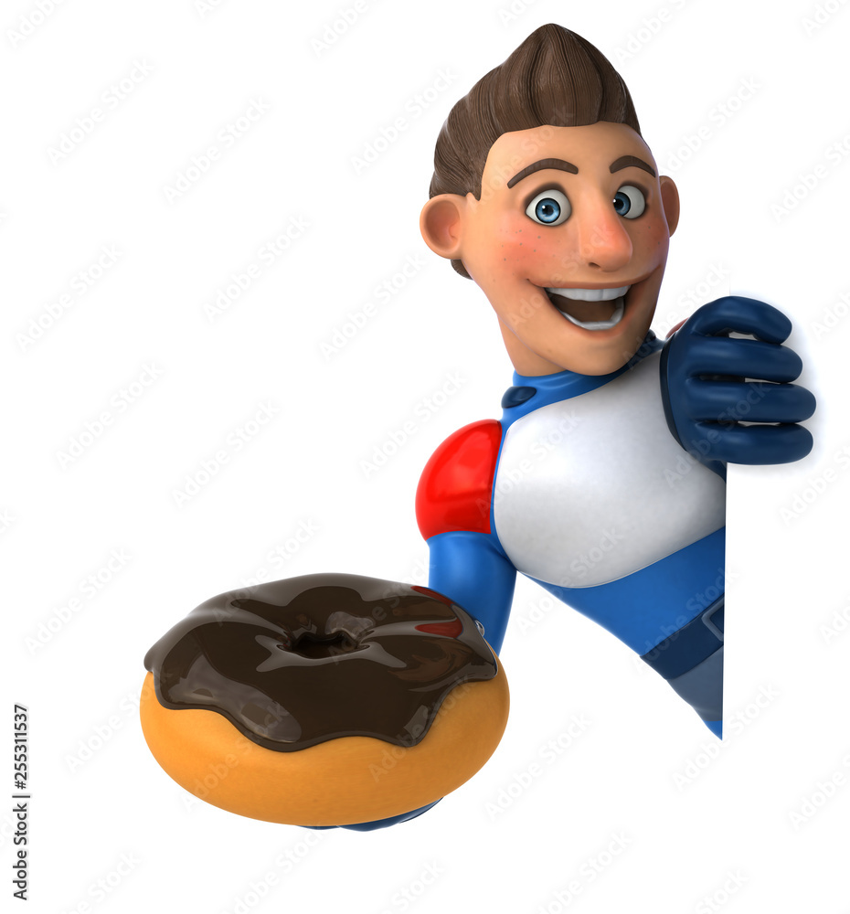 Super modern superhero - 3D Illustration Super modern superhero - 3D Illustration