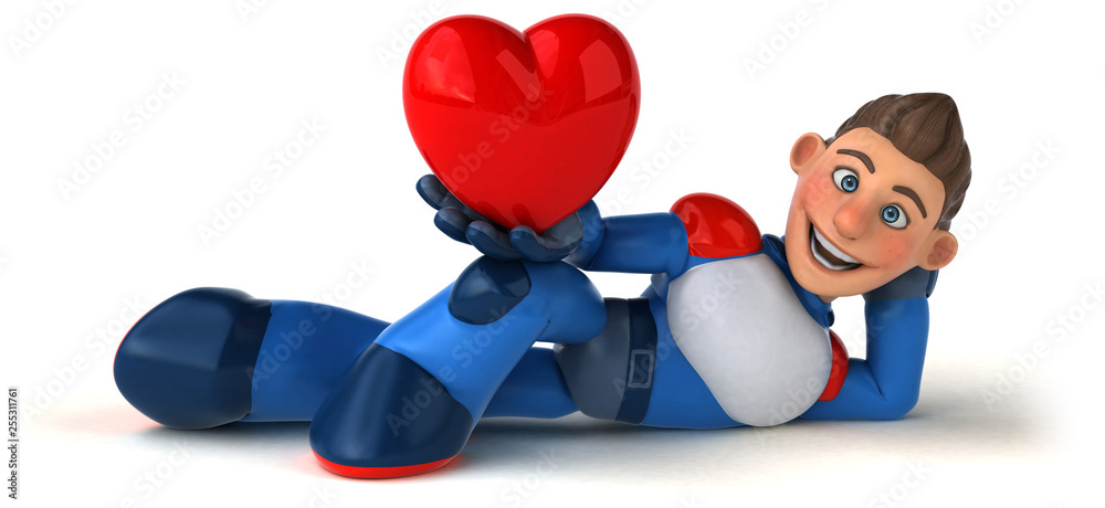 Super modern superhero - 3D Illustration Super modern superhero - 3D Illustration