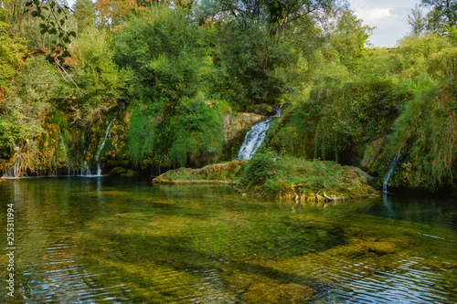 Waterfalls in Rastoke, Slunj, Croatia - place for relax near the Nature