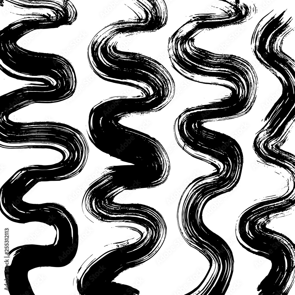 Brush grunge pattern. White and black vector. Brush grunge pattern. White and black vector.