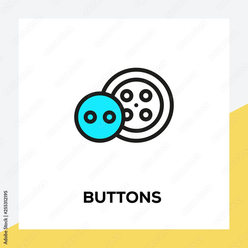 BUTTONS LINE ICON SET BUTTONS LINE ICON SET