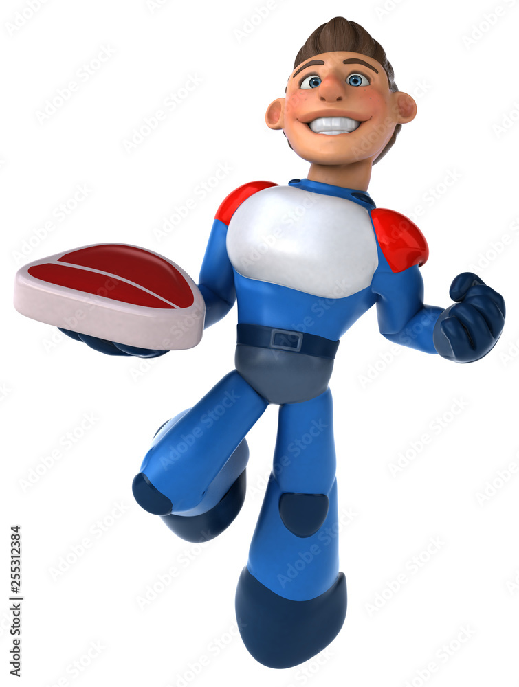 Super modern superhero - 3D Illustration Super modern superhero - 3D Illustration