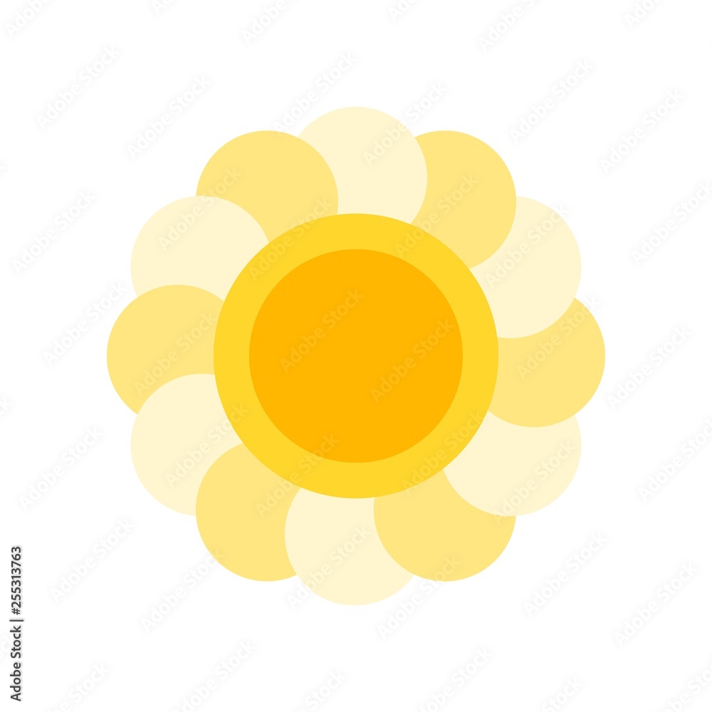 Flower vector, Isolated Easter flat style icon Flower vector, Isolated Easter flat style icon
