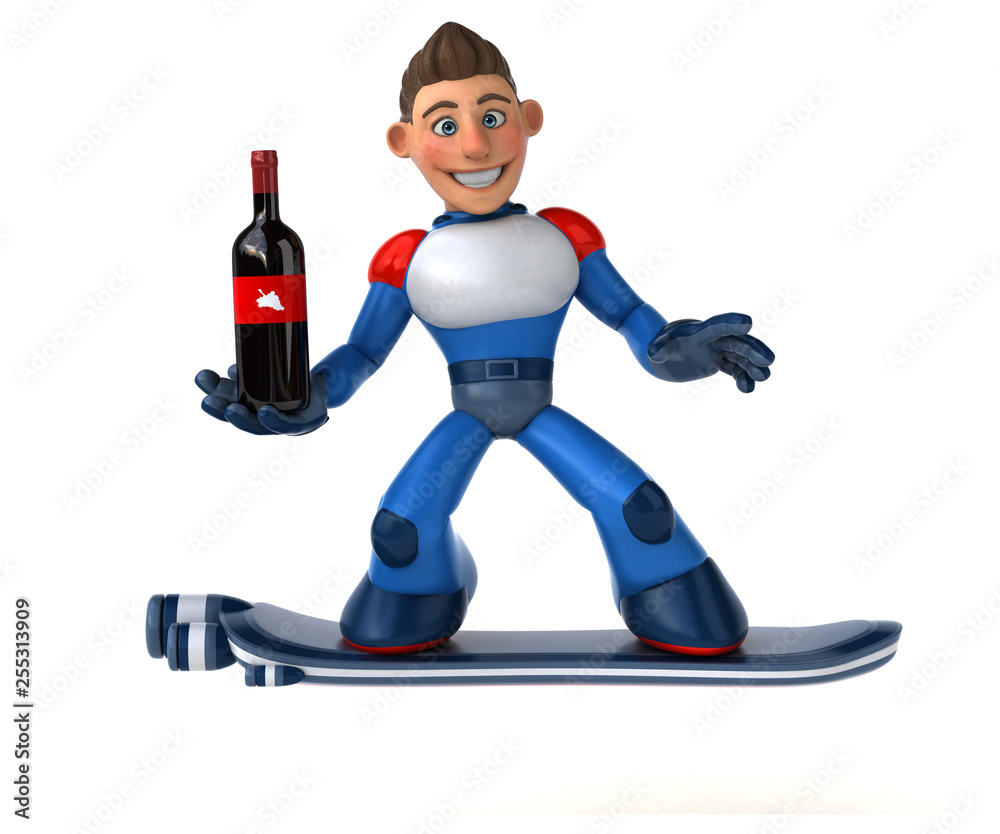 Super modern superhero - 3D Illustration Super modern superhero - 3D Illustration