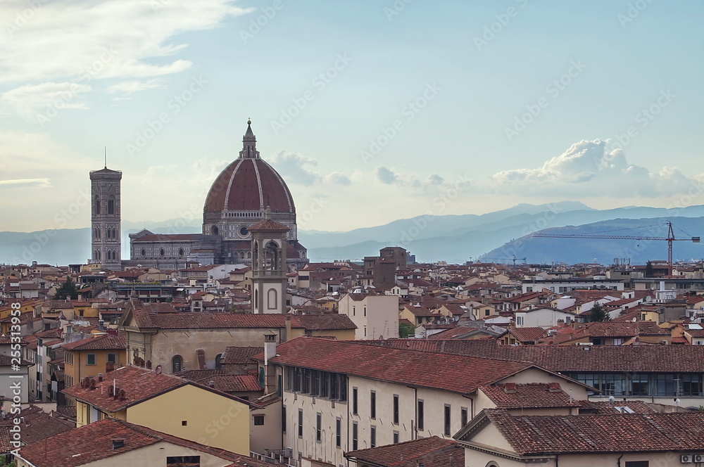 View of Florence from Zecca tower, Tuscany, Italy