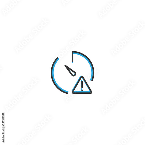 Free Download Stopwatch icon design. Interaction icon line vector illustration - GFXLoad
