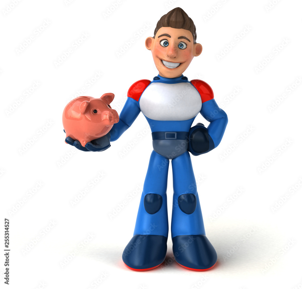 Super modern superhero - 3D Illustration Super modern superhero - 3D Illustration