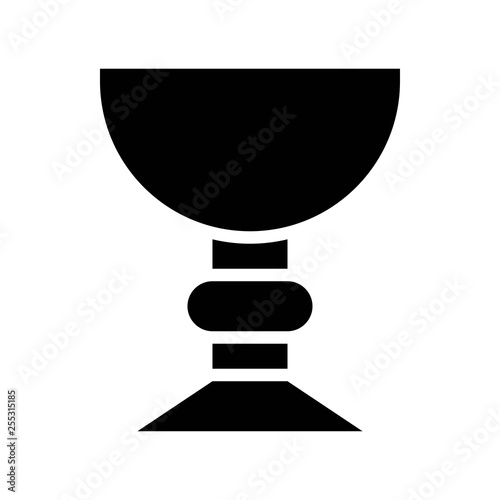 Holy grail vector, Isolated Easter solid style icon