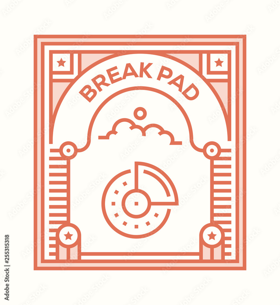 Obraz premium BREAK PAD ICON CONCEPT