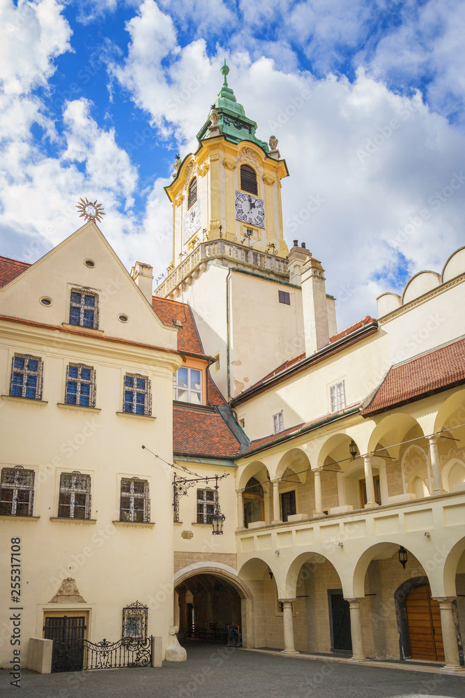 Courtyard of the Old Town Hall of Bratislava, Slovakia