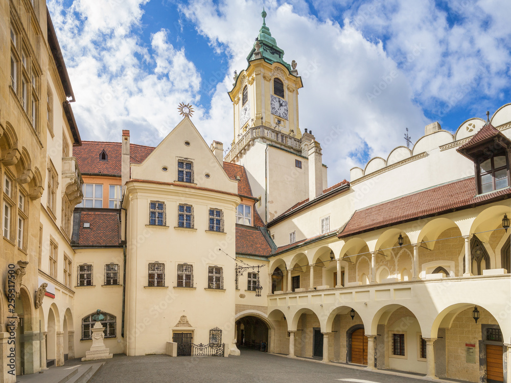 Courtyard of the Old Town Hall of Bratislava, Slovakia