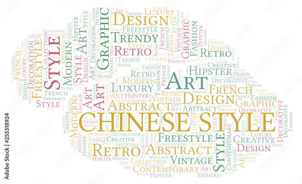 Chinese Style word cloud. Chinese Style word cloud.