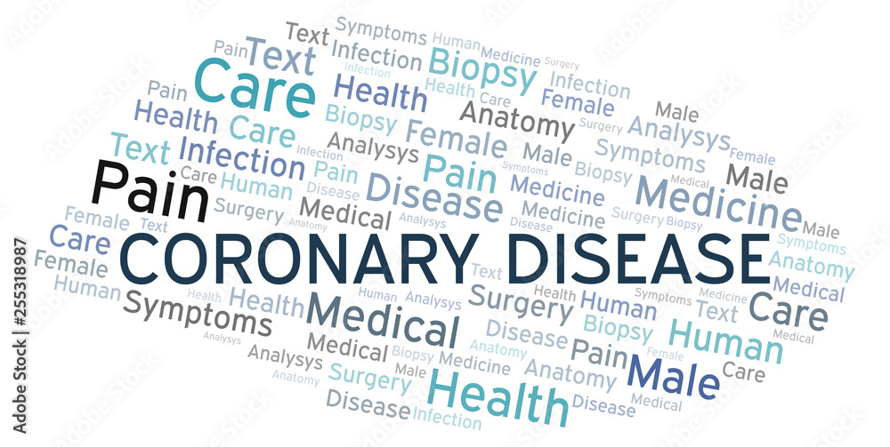 Fototapeta premium Coronary Disease word cloud.
