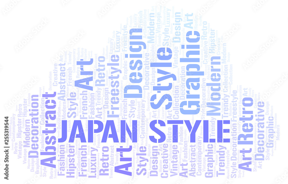 Fototapeta premium Japan Style word cloud.