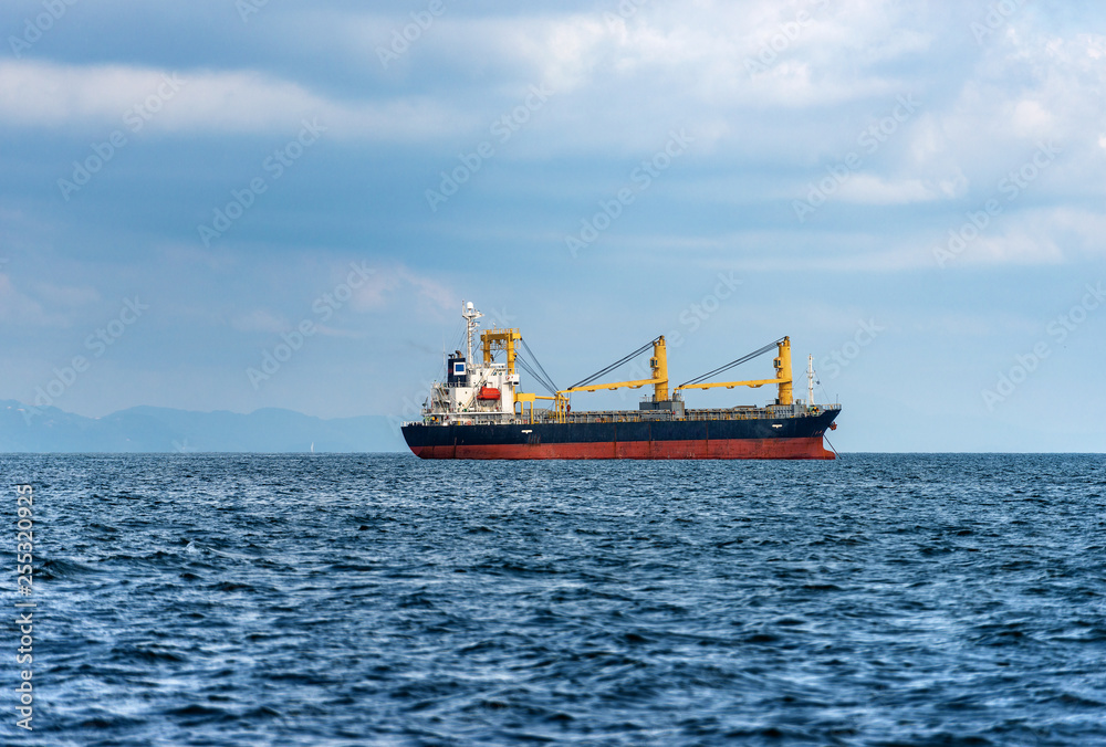 Cargo Ship - Gulf of La Spezia Liguria Italy Cargo Ship - Gulf of La Spezia Liguria Italy