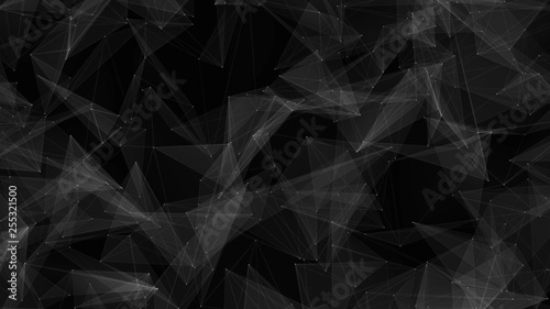 Dark Triangles Web Abstract Background