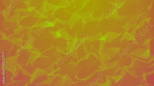 Abstract Background - Connected Dots And Geometric Triangles