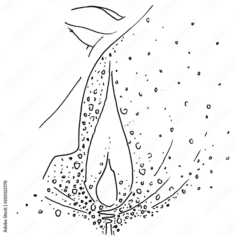 Tear over the candle Tear over the candle