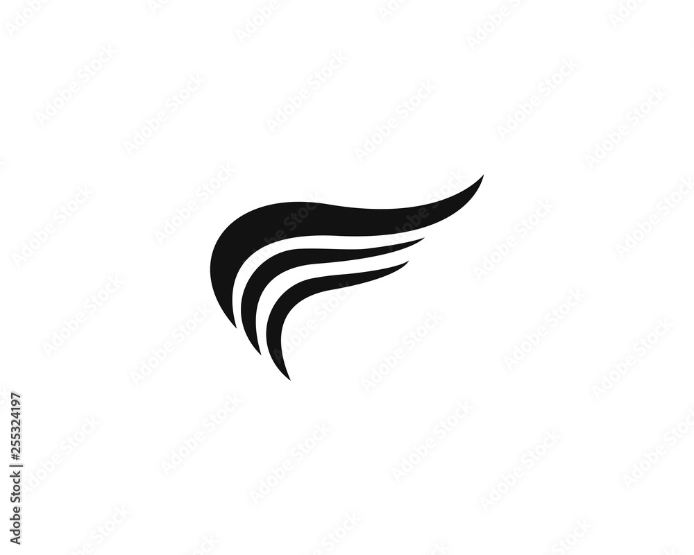 Obraz premium wing logo template vector icon illustration design 