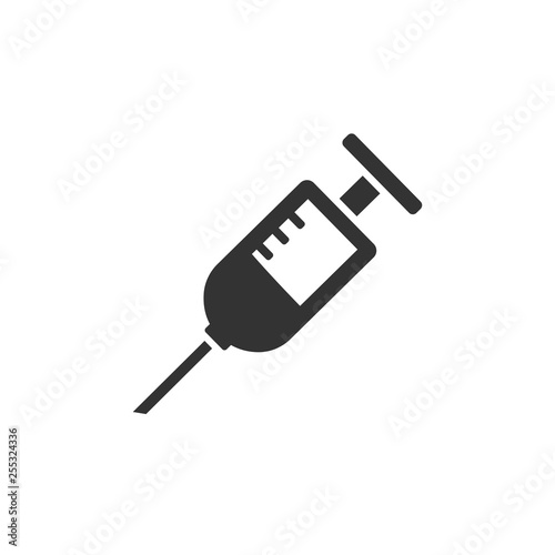 Syringe icon. Medicine icon