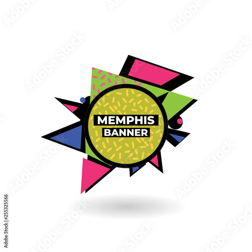 Sale banner design with mem...