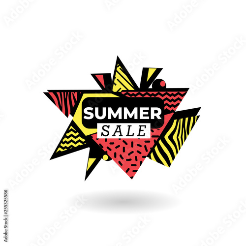 Summer sale banner design w...