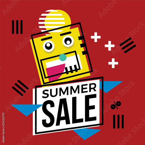Summer sale design banner t...