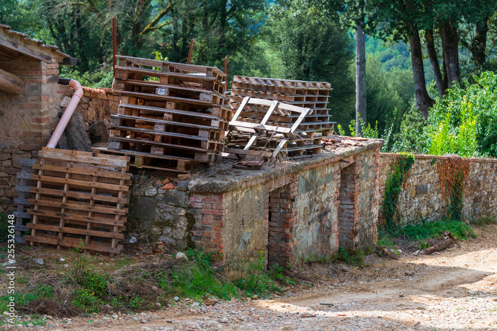 Nach dem Abtransport der geernteten Trauben beginnt in der Kellerei die Verarbeitung Nach dem Abtransport der geernteten Trauben beginnt in der Kellerei die Verarbeitung