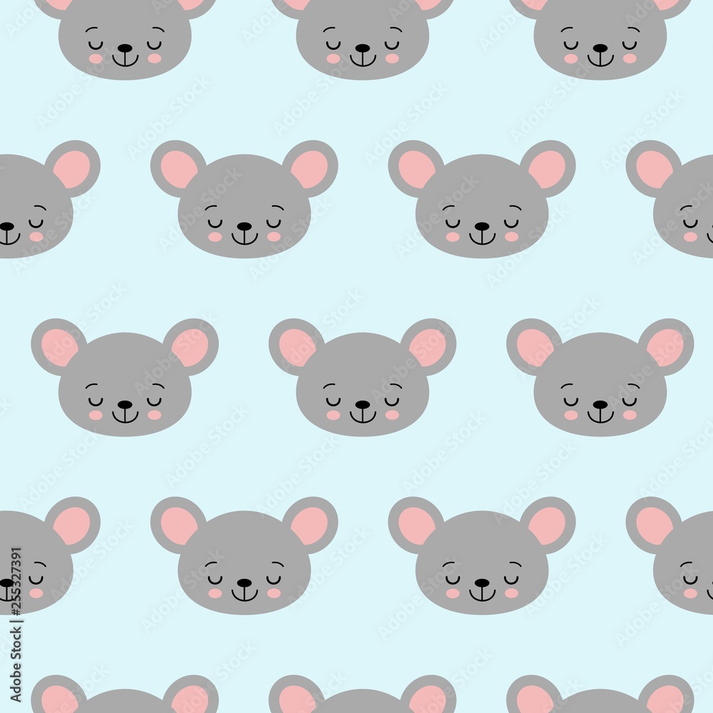 cute cartoon mouse seamless vector pattern background illustration cute cartoon mouse seamless vector pattern background illustration