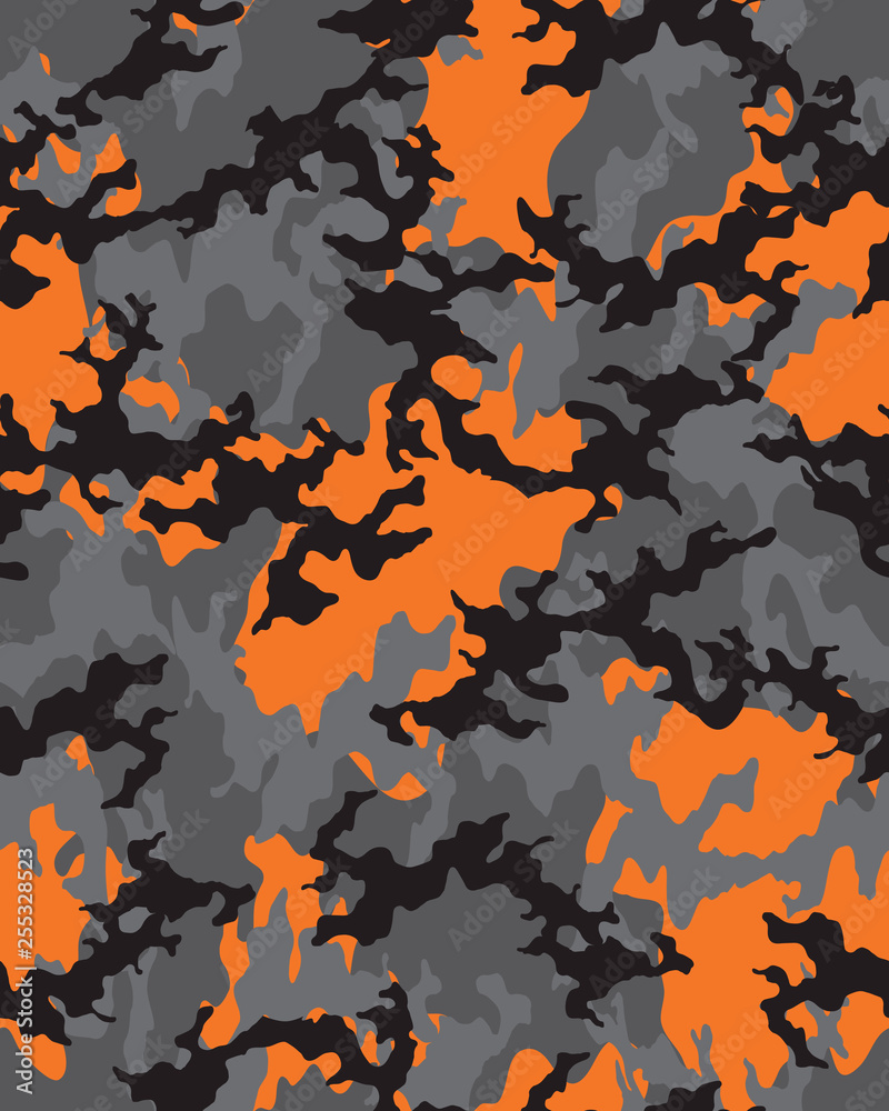 Camouflage pattern.Seamless army wallpaper.Military design.Abstract ...