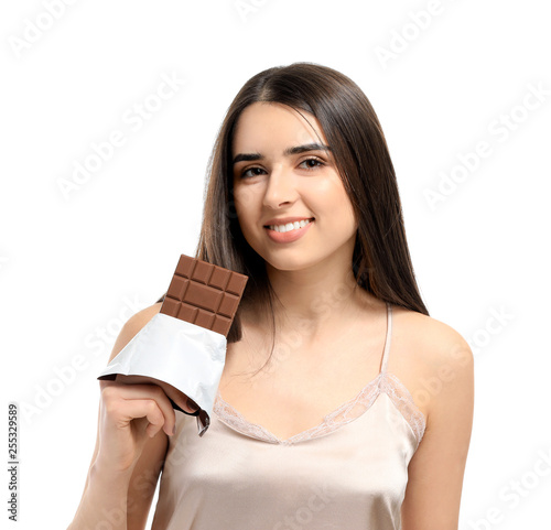 Beautiful young woman with ...