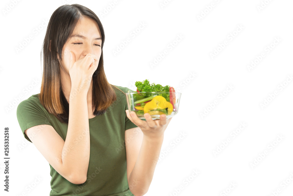 Happy lady holding kichen stuff over copy space background - people home made food preparation concept Happy lady holding kichen stuff over copy space background - people home made food preparation concept