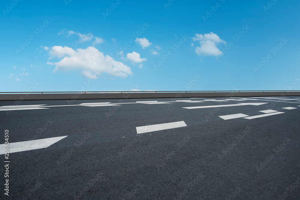 Road surface and sky cloud landscape.. Road surface and sky cloud landscape..