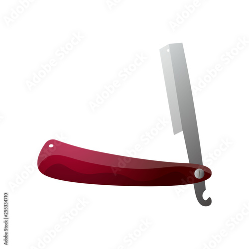 Mini barber razor icon symbol isolated on white background