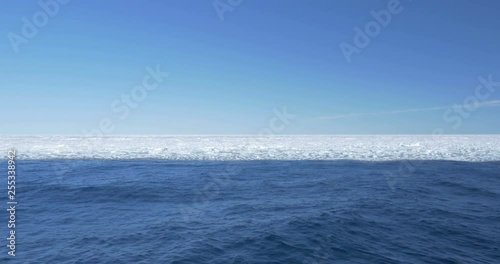 Ice on the sea of Spitsbergen photo